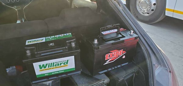 Exide and willard battery