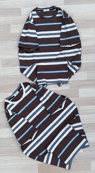 T-shirt rayé tendance pour homme