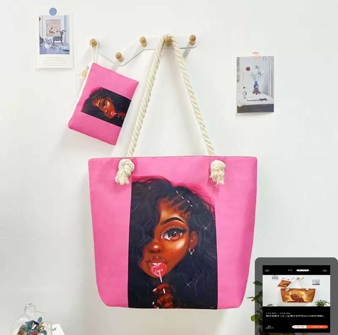 Sacs cabas en toile artistique