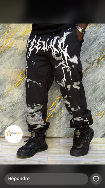 Pantalon streetwear graffiti