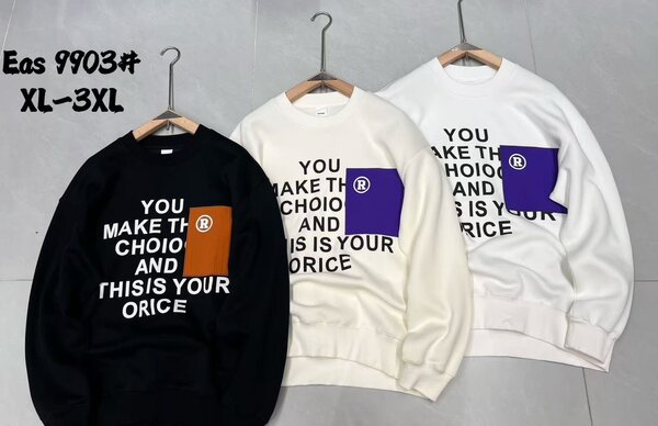 Sweat-shirt avec poche colorée