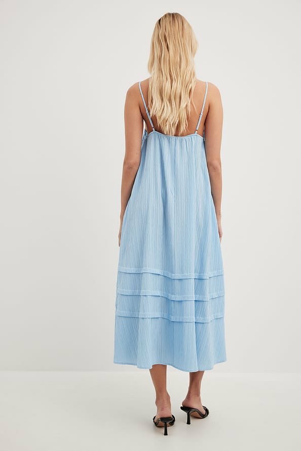 Blue Flowy Midi Dress