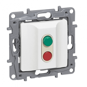 DISMATIC 20A BLANC N + PLAQUE