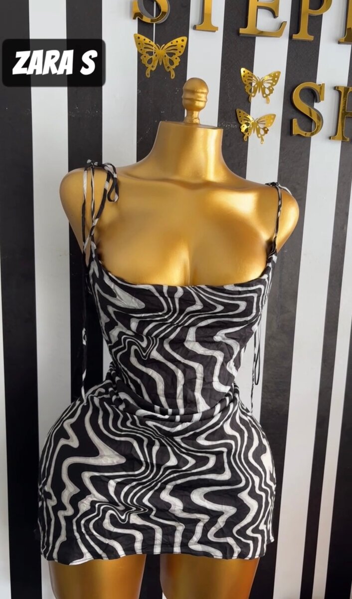 Robe Zara imprimé graphique