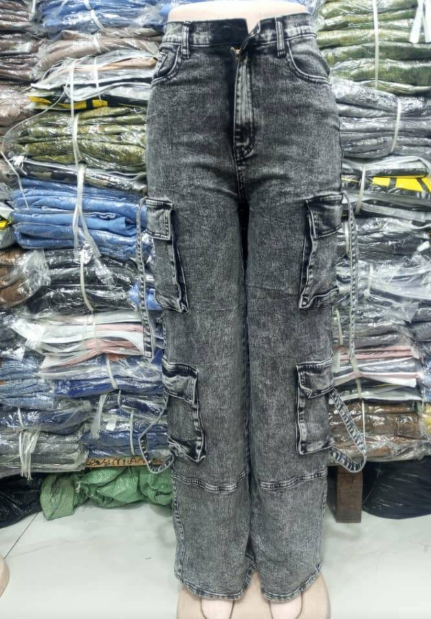 Jean cargo style pour femmes