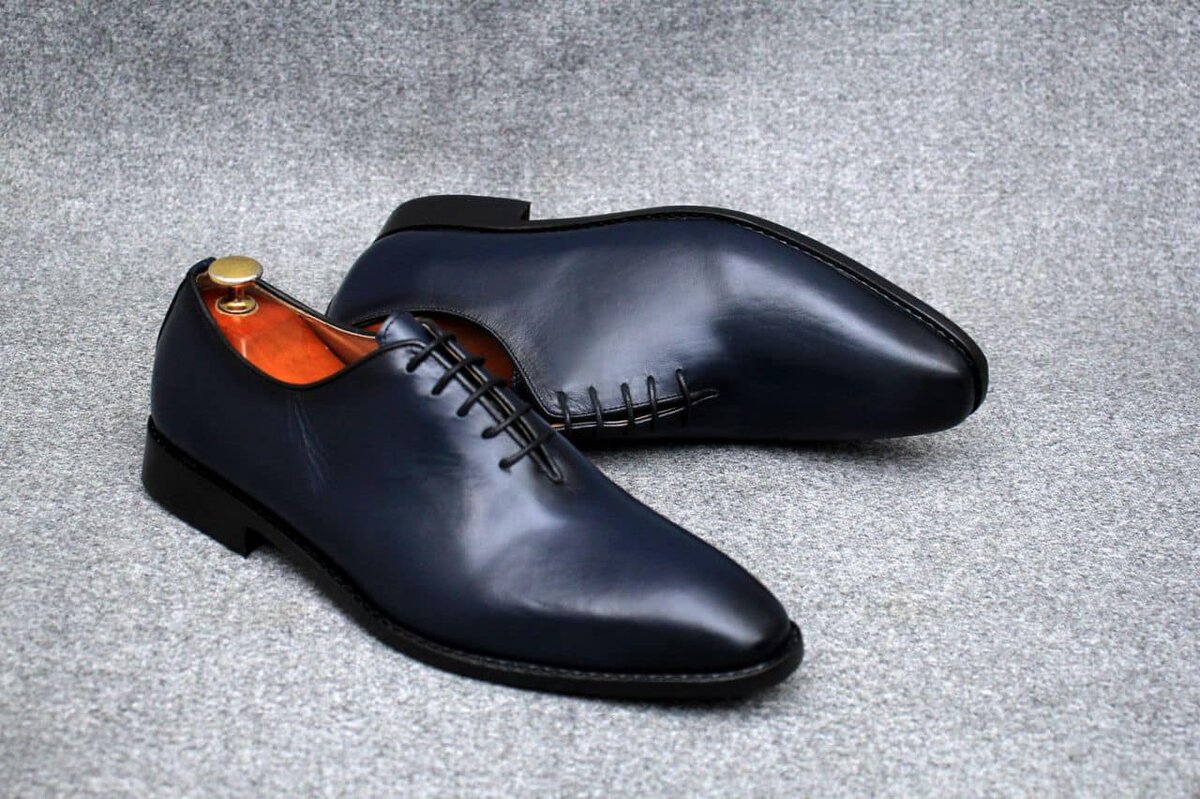 Chaussures habillées bleues pour hommes