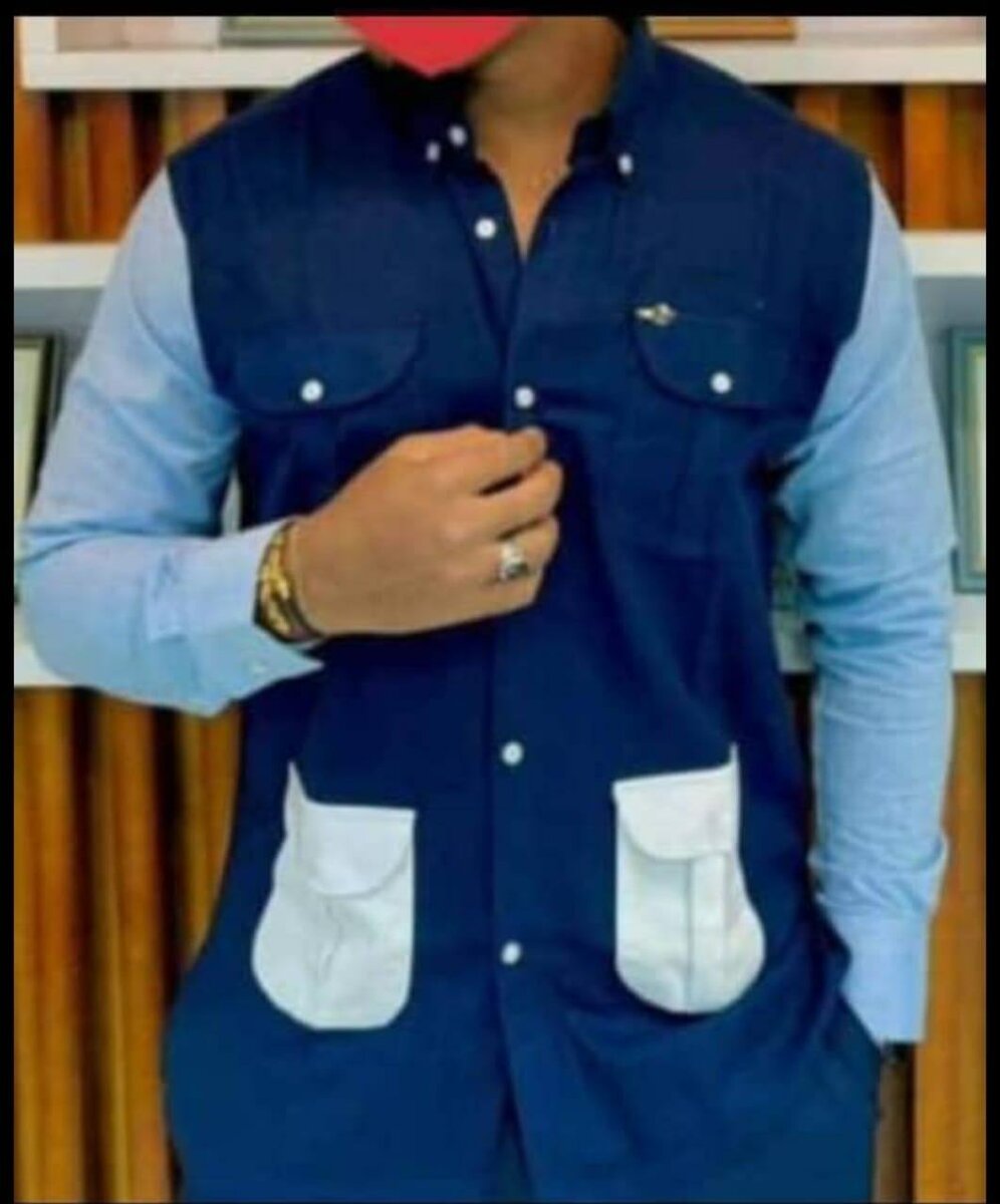 Chemise Homme à Poches Multi-Couleurs