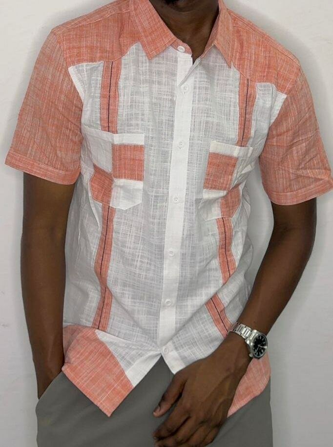 Chemise décontractée bicolore