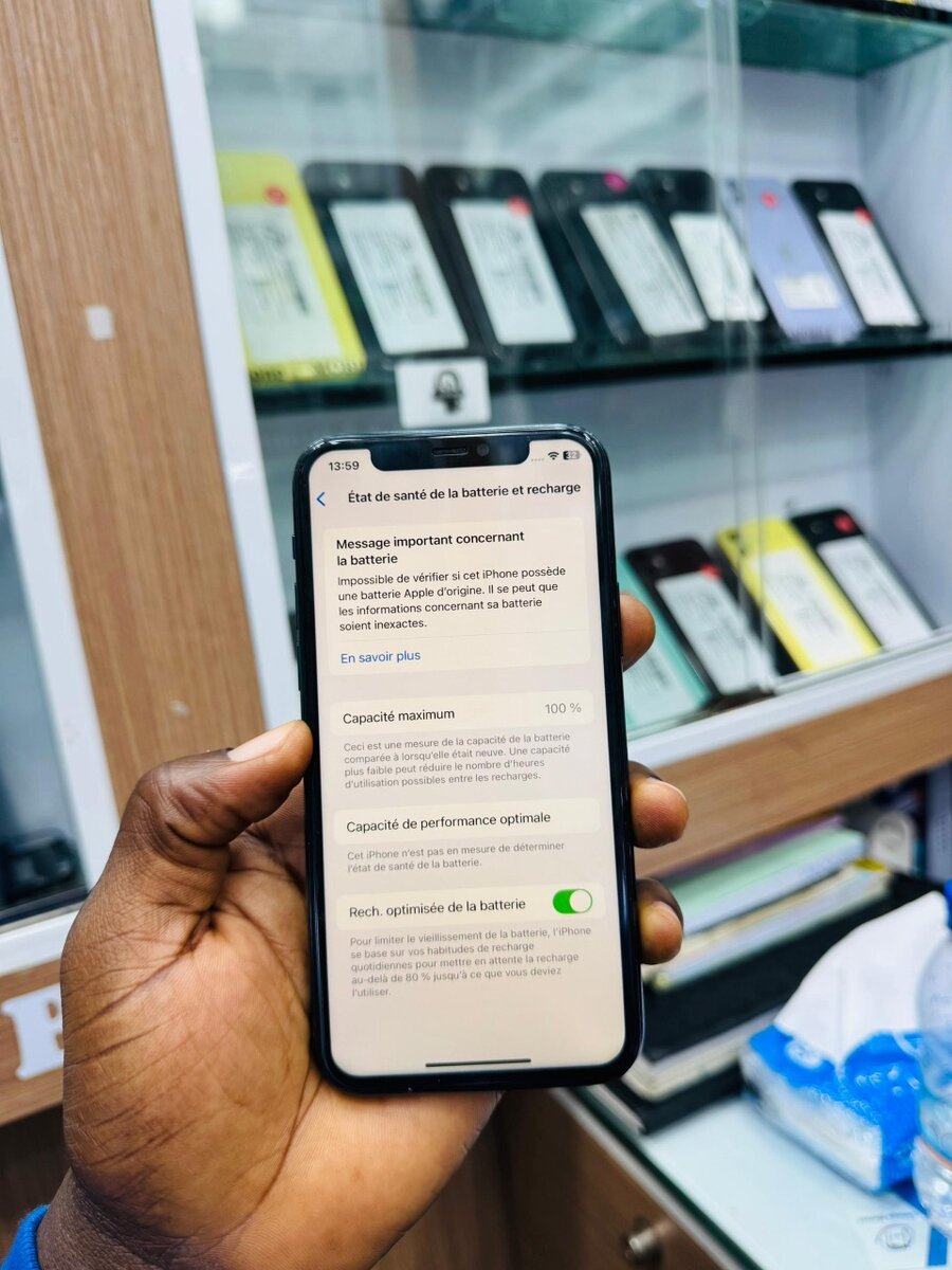 11 pro 64Go message batterie