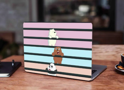 Bare Bear Laptop Skin Vinyl Stickers Decal,12 13 14 15 15.6 inches Notebook Laptop Skin Sticker for all Laptops (RF SKIN)
