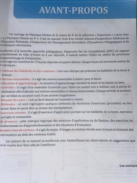 La physique chimie