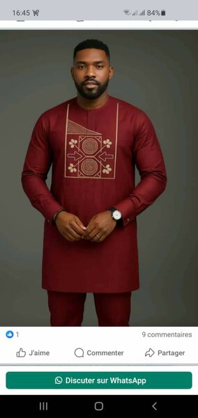 Ensemble africain élégant