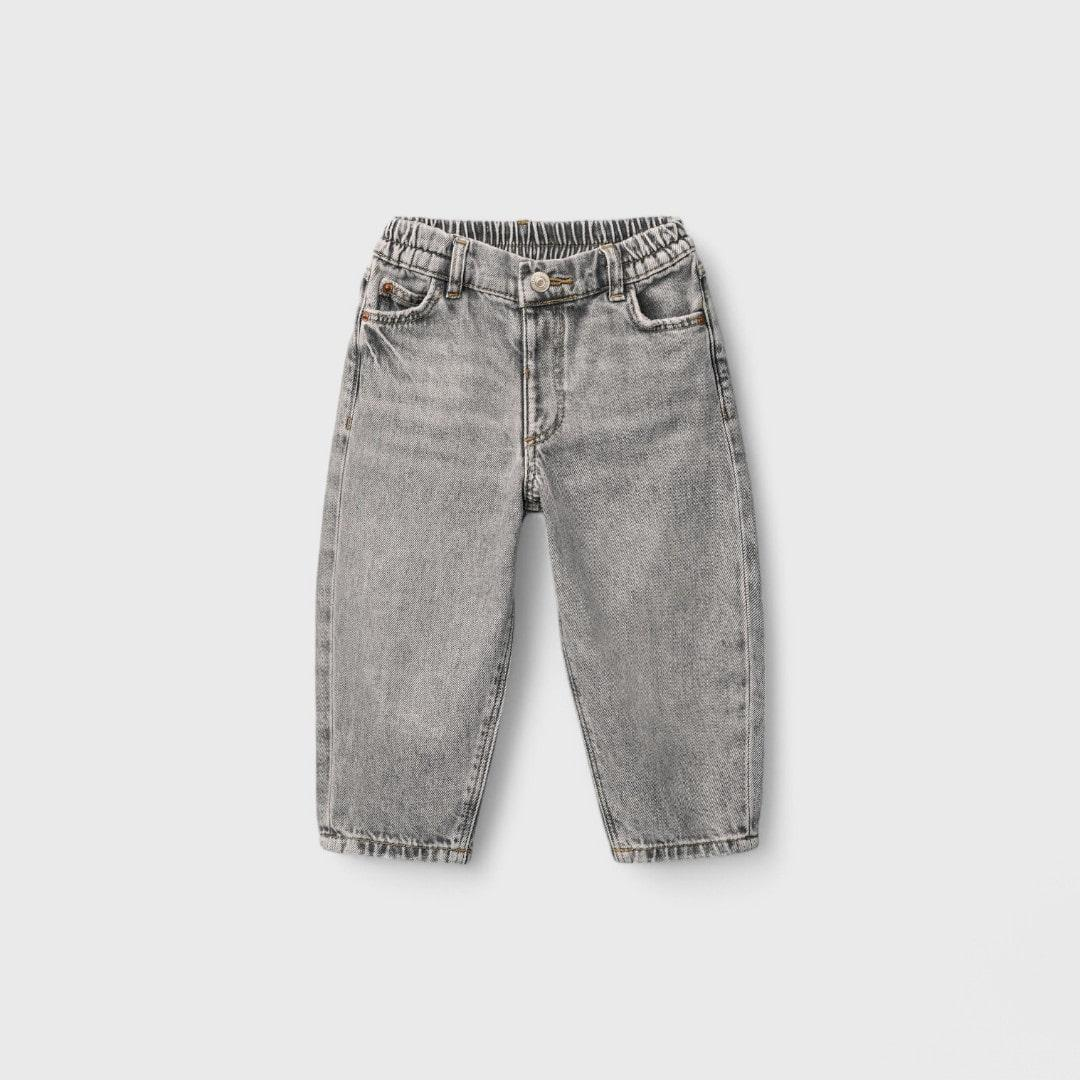 Zara серые джинсы бэгги для детей