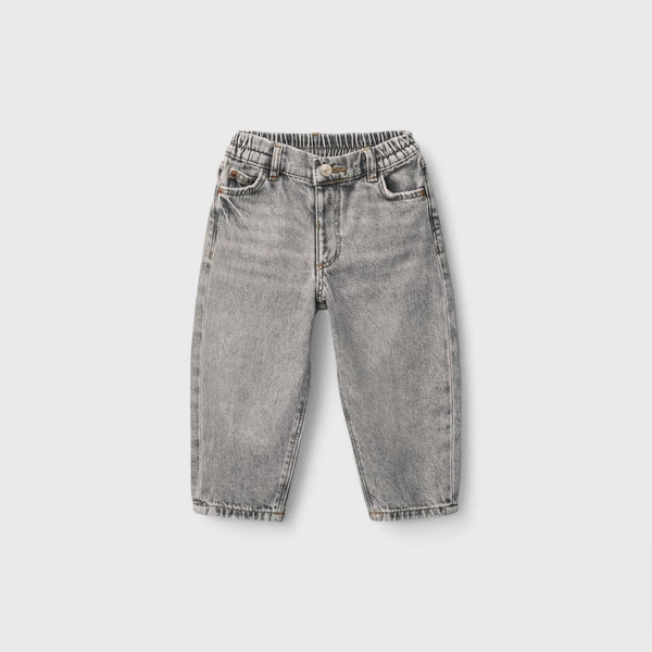 Zara серые джинсы бэгги для детей