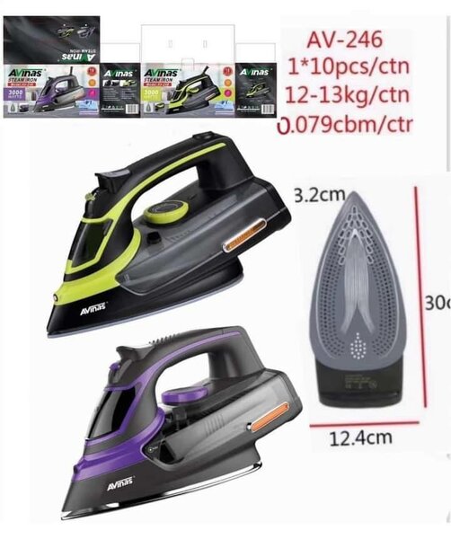 Avinas 3000W - Powerful Nonstick High Quality Steam Iron