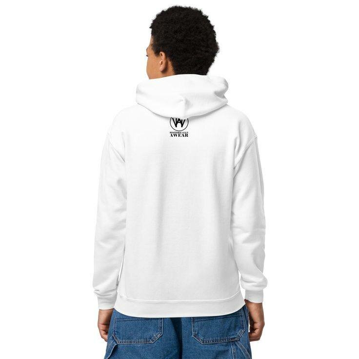 Sweat à Capuche Blanc Trendy
