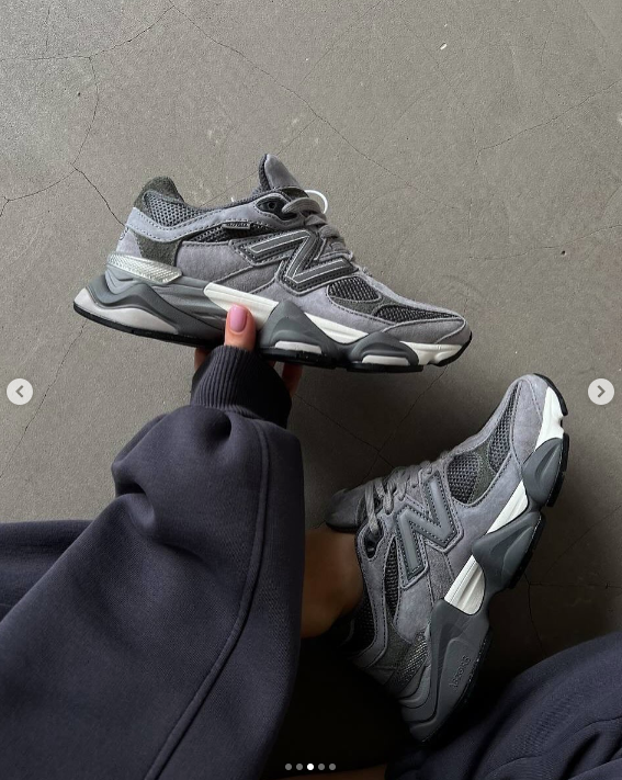 Кроссовки NB 9060 темно-серый, графит