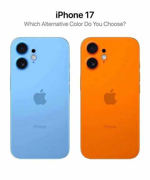 iPhone 17 - Bleu ou Orange