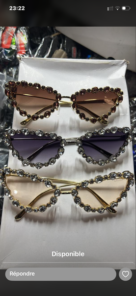 Lunettes de soleil strass tendance