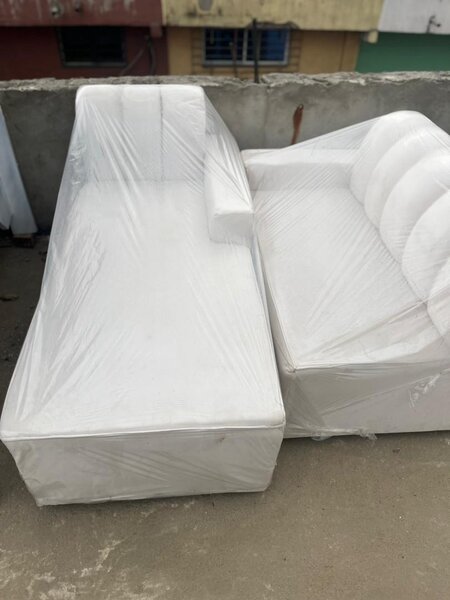 Canapé d'angle contemporain blanc