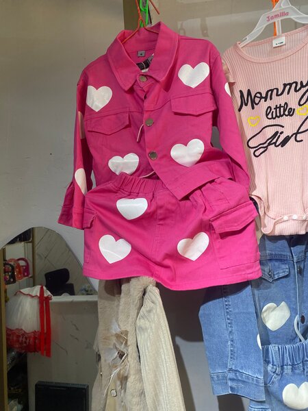 Kids Pink Heart Set