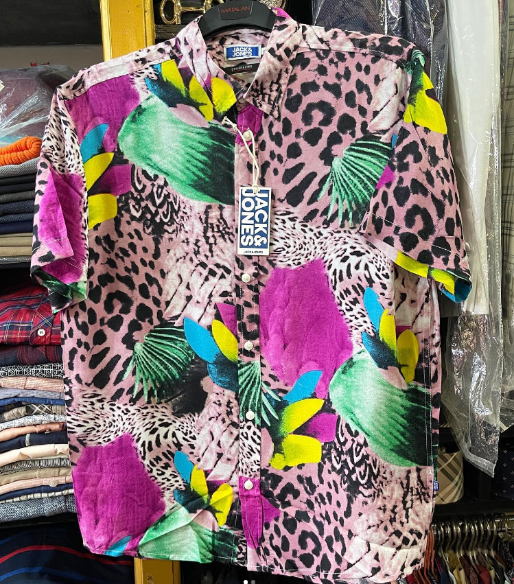 JACK & JONES Mens Casual PRINT SHIRT