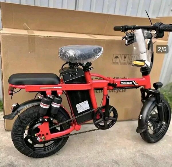 Vélo Électrique Pliable Rouge YUSE