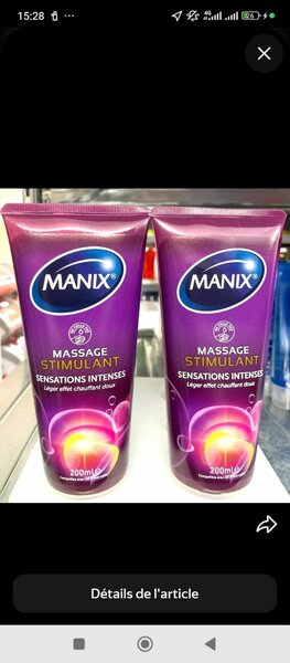 Gel manix massage et lubrifiant 200ml - violet