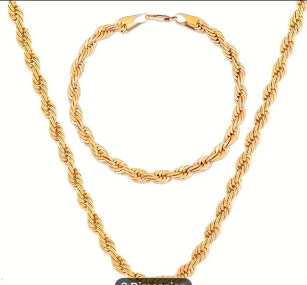 Bracelet chaîne torsadée homme