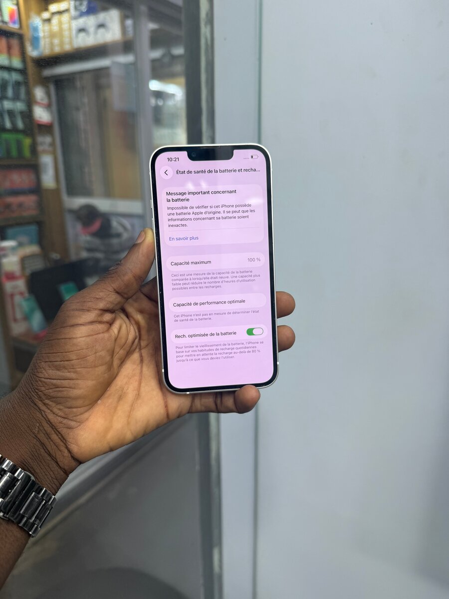 iPhone blanc performant