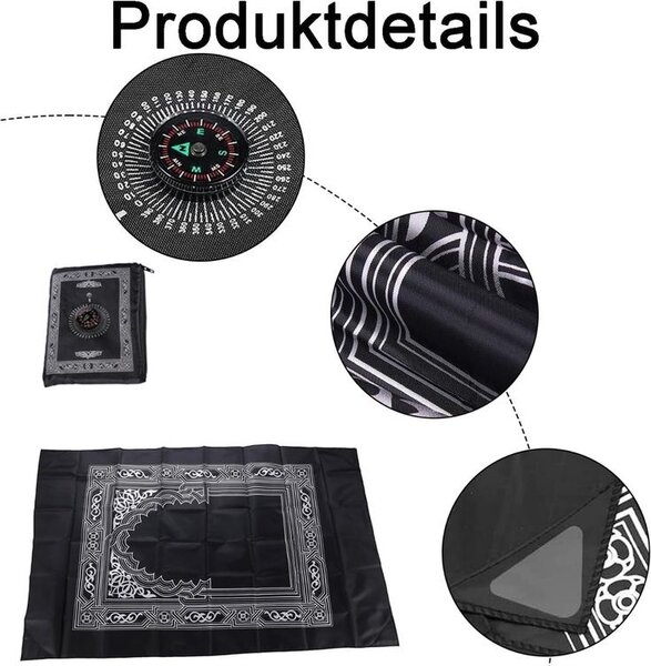 Tapis de prière musulman portable