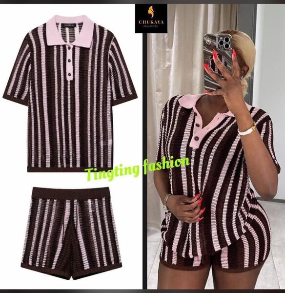 Ensemble Décontracté Rayé