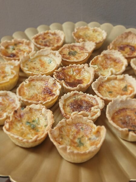 Mini quiches gourmandes