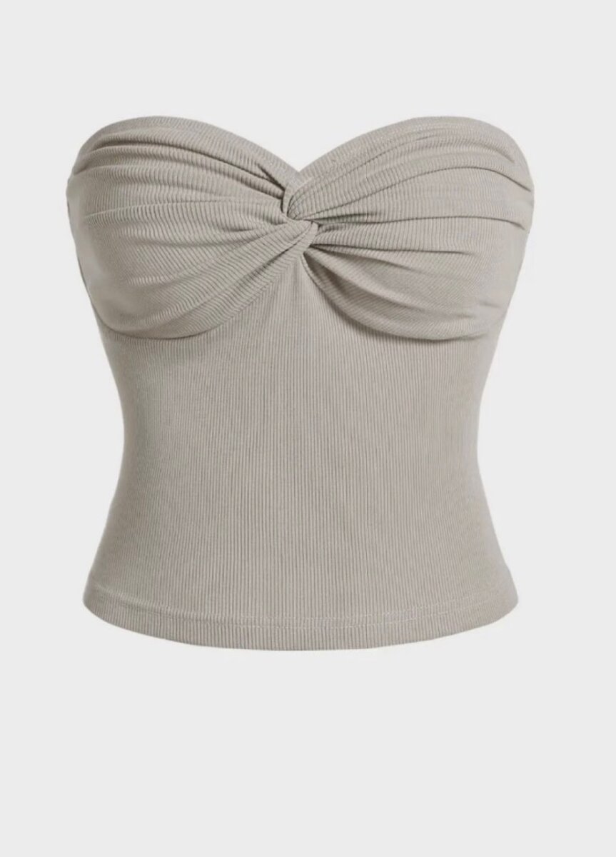 Top bustier plissé femme