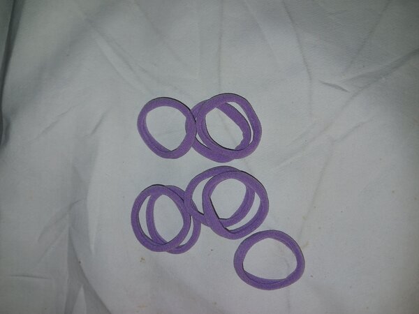 Élastiques cheveux colorés