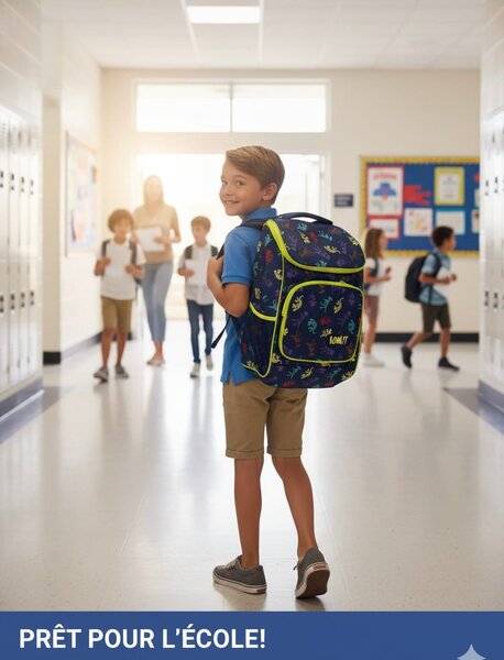 Sac à dos enfant motif animé