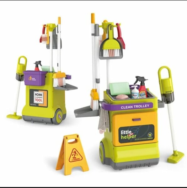 Chariot de nettoyage jouet enfant