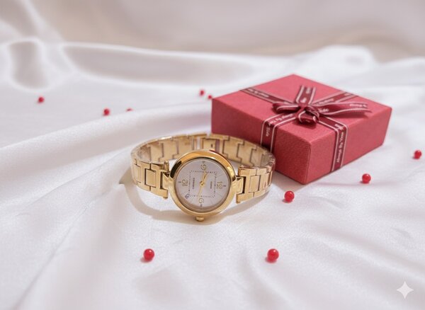 Montre Femme Élégante Dorée