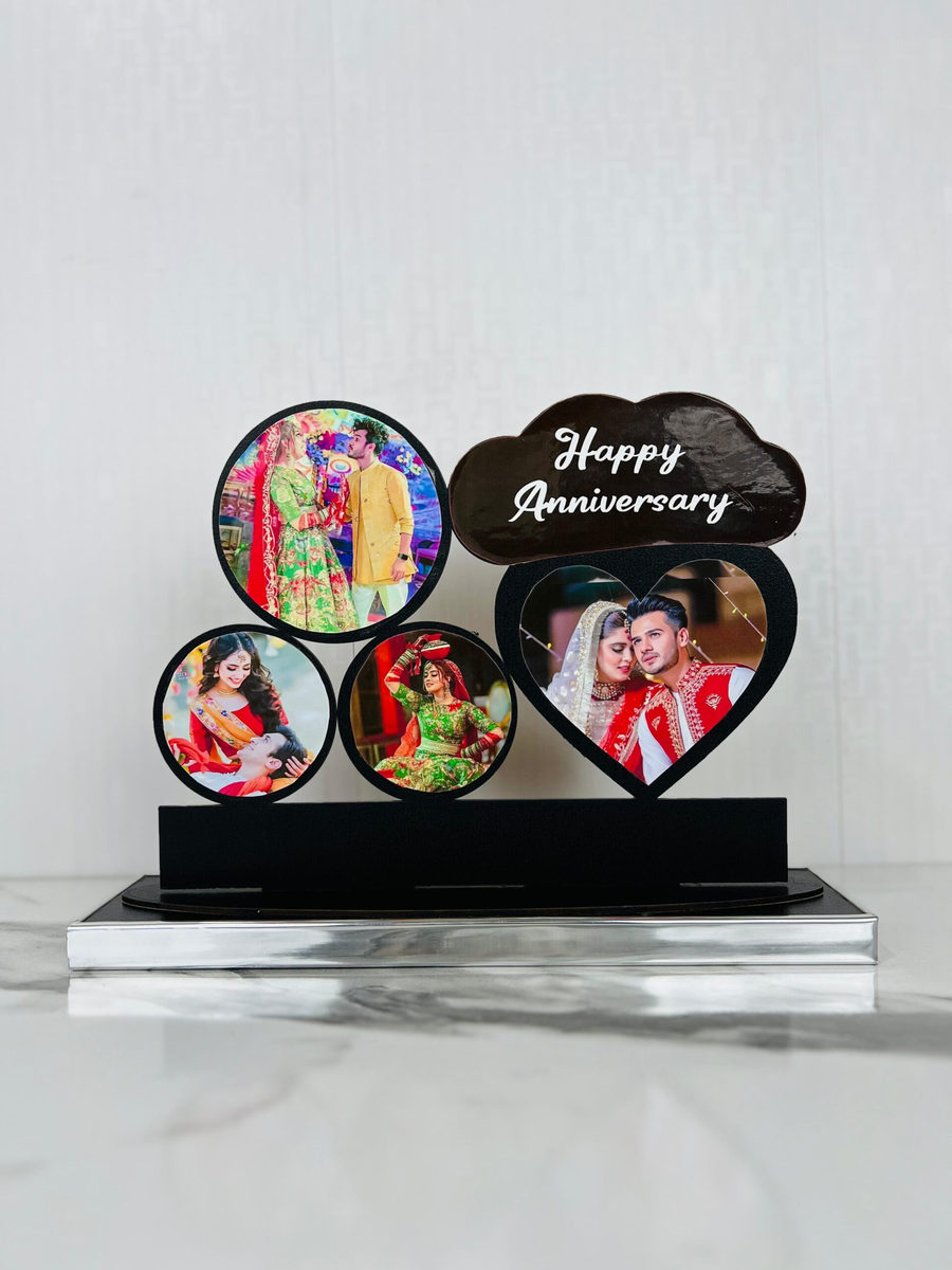 4 Pics Cloud MDF Frame