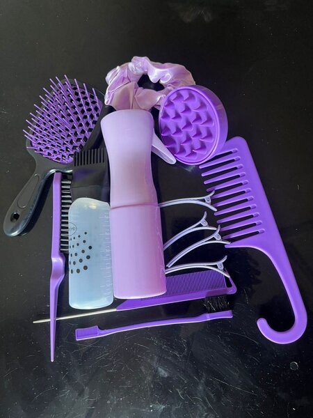 Ensemble de soins capillaires violet