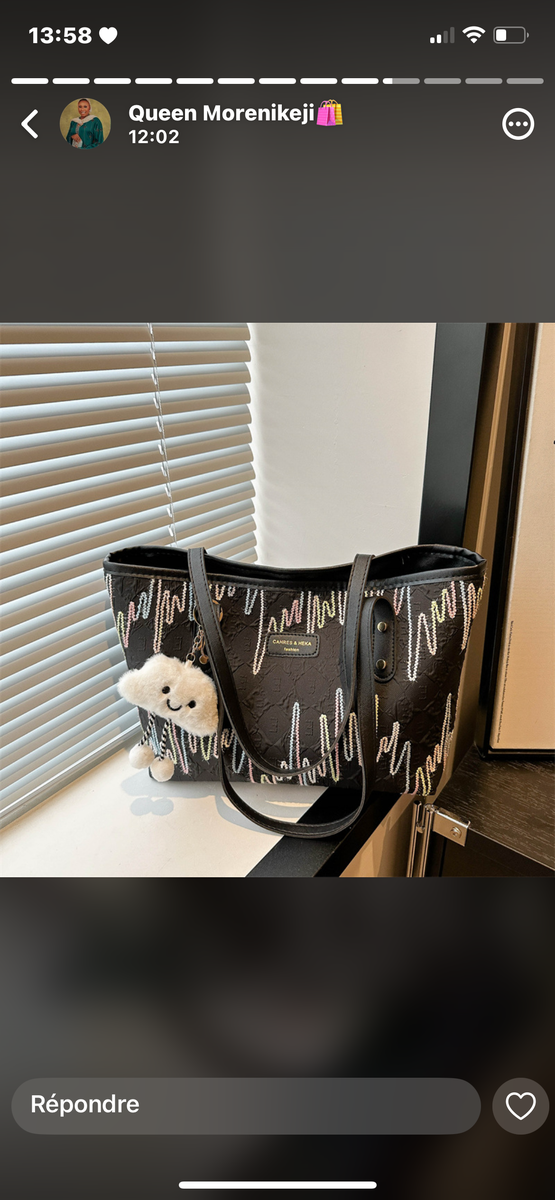 Sac cabas imprimé chic