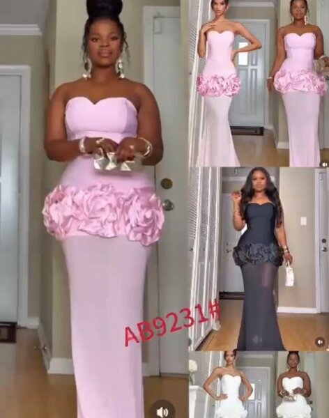 Robe de soirée longue à fleurs