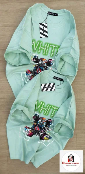 T-shirt vert graphique unique