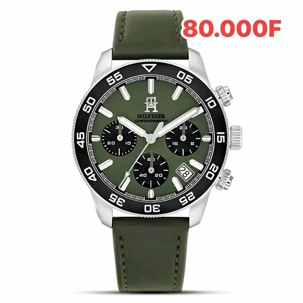 Montre Homme Chronographe Vert