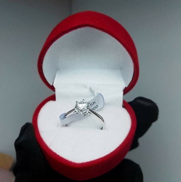 Bague de fiançailles argent S