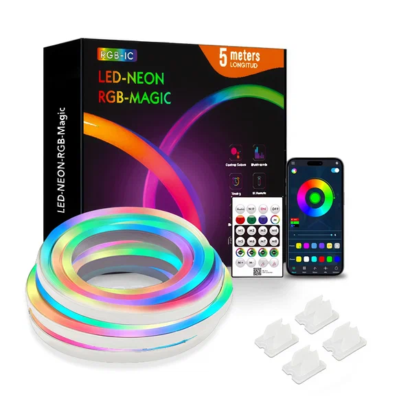 Bande LED Néon RGB 5m télécommande
