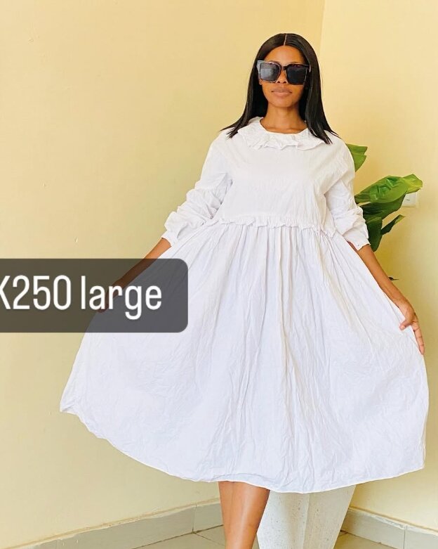 Elegant white dress large