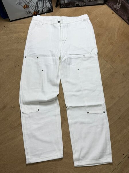 Pantalon cargo blanc