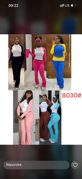 Ensemble de jogging coloré
