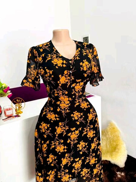Robe longue fleurie élégante